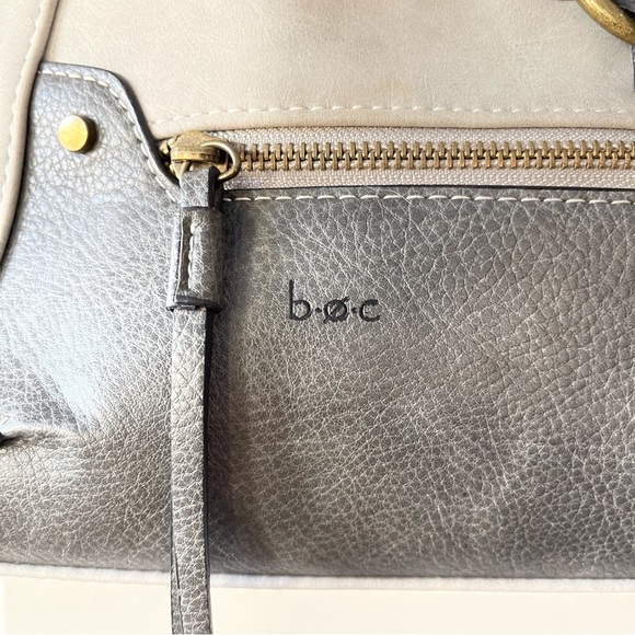 BOC Born Concept vegan faux leather shoulder bag purse tote soft sage green - Picture 8 of 14